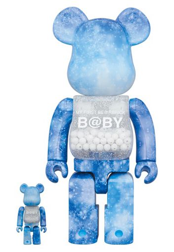 Bearbrick My First Baby Crystal of Snow Ver. 100% & 400% Set