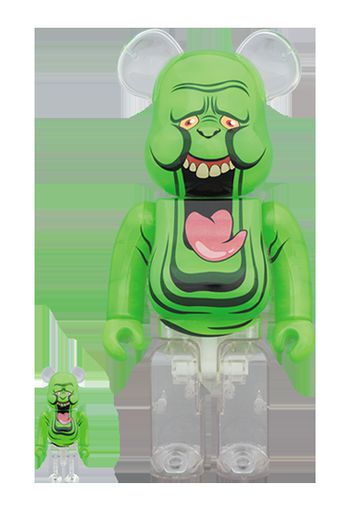 Bearbrick x Ghostbusters Slimer Green Ghost 100% & 400% Green