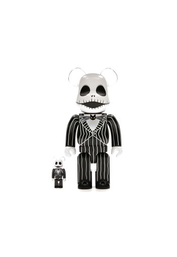 Bearbrick x Disney Tim Burton's The Nightmare Before Christmas Jack Skellington 100% & 400% Set