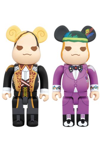 Bearbrick x Jang Keun Suk Zikzin Crishow I & II 100% (set of 2) Multi