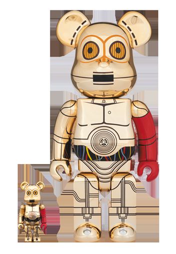 Bearbrick C-3PO The Force Awakens Ver. 100% & 400% Set Gold