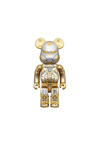 Bearbrick x Hajime Sorayama x Marvel Iron Man Reverse 1000% Gold/Silver