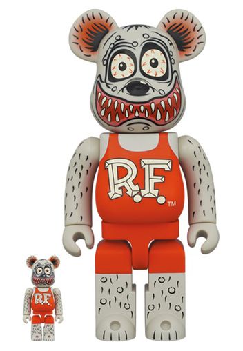 Bearbrick x Rat Fink 100% & 400% Set Gray Ver.