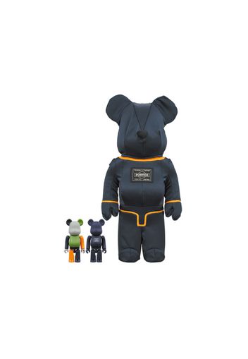 Bearbrick x Porter Tanker 100% & 400% Set Iron Blue