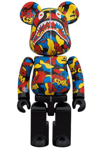 Bearbrick x BAPE Medicom Toy Camo Shark Chogokin 200%