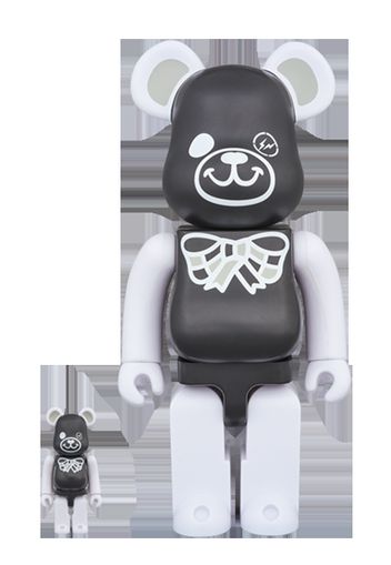 Bearbrick x Freemasonry x Fragment 100% & 400% Set Black