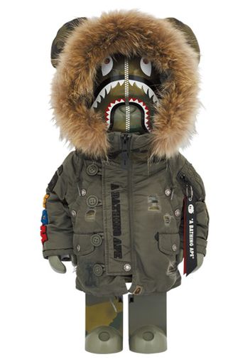 Bearbrick Bape (R) x Alpha Camo Shark 2023 1000%