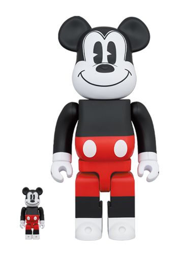 Bearbrick Mickey Mouse 2020 100% & 400% Set R&W Ver.