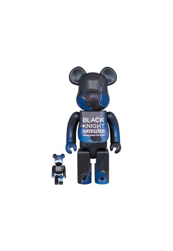 Bearbrick Black Knight Satellite 100% & 400% Set Blue