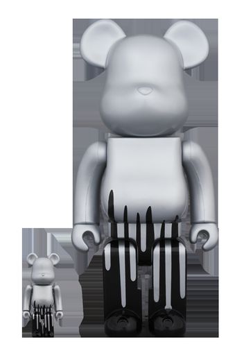 Bearbrick Krink 100% & 400% Set Silver