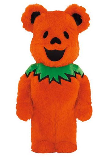 Bearbrick x Grateful Dead Dancing Bear Costume Ver. 1000% Orange