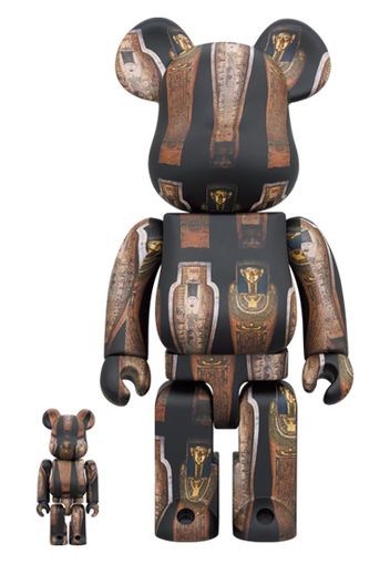 Bearbrick The British Museum (Coffin of Hornedjitef) 100% & 400% Set