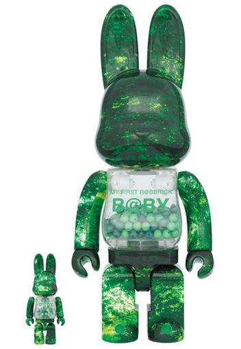 Bearbrick My First Rabbrick Baby 100% & 400% Set Forest Green