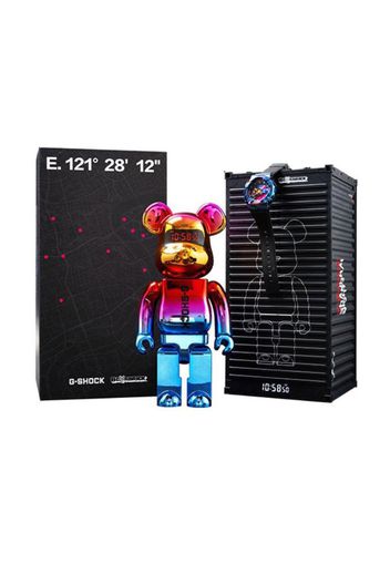 Bearbrick x G-Shock GM-110SN & 400% Figure Rainbow