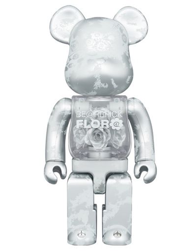 Bearbrick Flora (Flower) 400% Silver