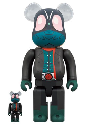 Bearbrick Kamen Rider (Shin Kamen Rider) (Coat Ver.) 100% & 400% Set