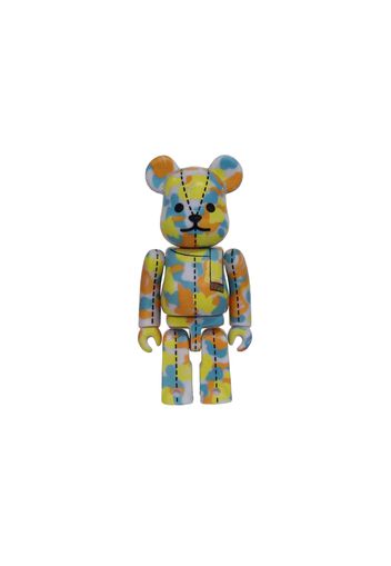 Bearbrick x A Bathing Ape 28th Anniversary Camo #4 100% Blue/Yellow