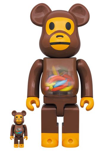 Bearbrick Baby Milo And Banana 100% & 400% Set