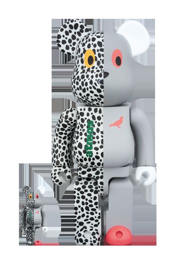 Bearbrick x Atmos x Staple 100% & 400% Set Grey