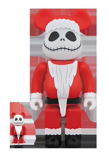 Bearbrick Santa Jack 100% & 400% Set White/Red