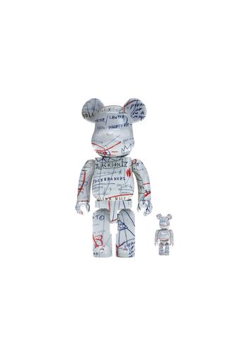 Bearbrick Jean-Michel Basquiat 2 100% & 400% Set White