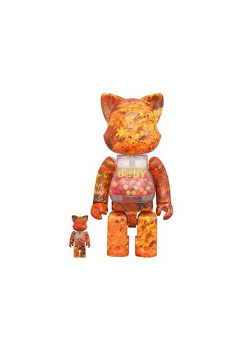 Bearbrick My First Nyabrick Baby Autumn Leaves Ver. 100% & 400% Set