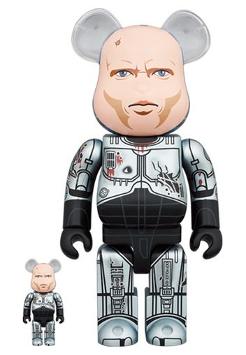 Bearbrick RoboCop Murphy Head Ver. 100% & 400% Set