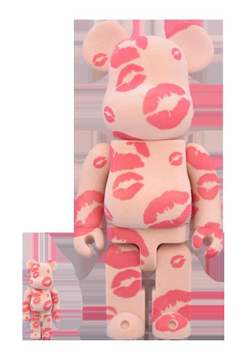 Bearbrick Collecte De Zikzin You Kissed My Heart 100% & 400% Set Beige