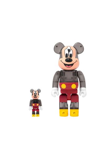 Bearbrick x CLOT x 3125C x Disney 3-Eyed Mickey Mouse 100% & 400% Set Translucent Black