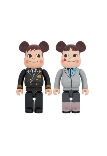 Bearbrick x ANA Original Poco-chan & Peko-chan Captain 1000% Set