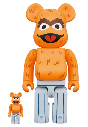 Bearbrick x Sesame Street Oscar the Grouch (The Original Orange Fur Ver.) 100% & 400% Set