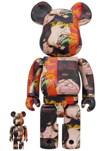 Bearbrick Andy Warhol x The Rolling Stones (Love You Live) 100% & 400% Set