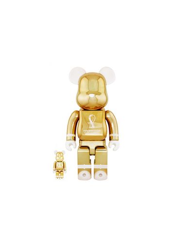 Bearbrick x FIFA World Cup Qatar 2022 100% & 400% Set Gold