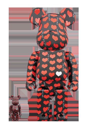 Bearbrick Black Heart 100% & 400% Set