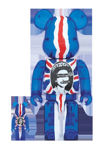 Bearbrick God Save The Queen Clear Ver. 100% & 400% Set Blue