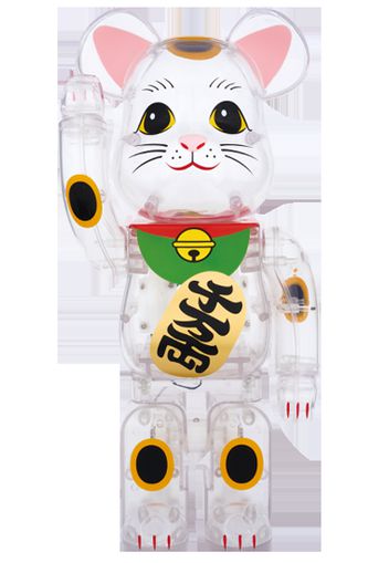 Bearbrick Beckoning Cat Transparent 400% Clear