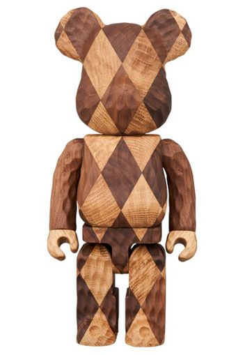 Bearbrick Karimoku Fragmentdesign Carved Wooden-Lattice Pattern 400%