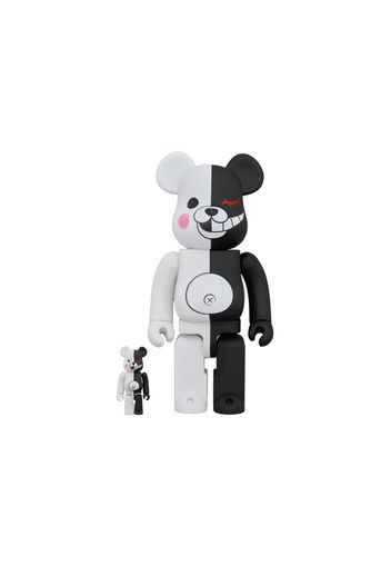 Bearbrick Monokuma Rubber Coat & Flocky Ver. 100% & 400% Set