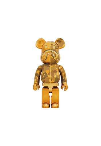 Bearbrick x BAPE Camo Shark 1000% Gold