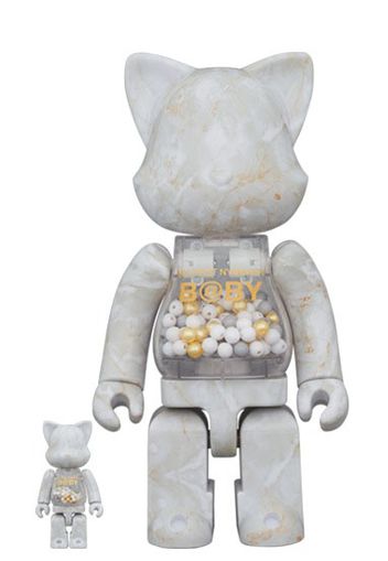 Bearbrick My First Nyabrick Marble 100% & 400% Set