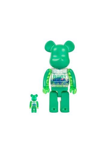 Bearbrick x WF Fashion x My First Bearbrick Baby 100% & 400% Set Green