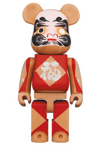 Bearbrick Karimoku Daruma San 400% Silver