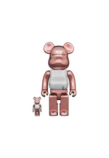 Bearbrick Medicom Toy Plus 100% & 400% Set Pink Gold Chrome Ver.