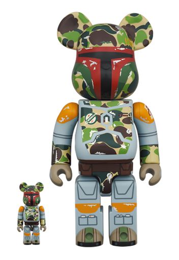 Bearbrick BAPE x STAR WARS BOBA FETT 100% & 400% Set