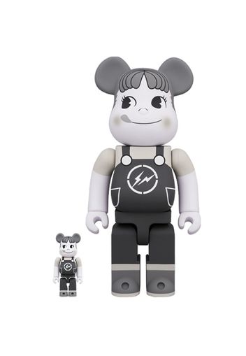 Bearbrick MILKY THE CONVENI PEKO 100% & 400% Set Black