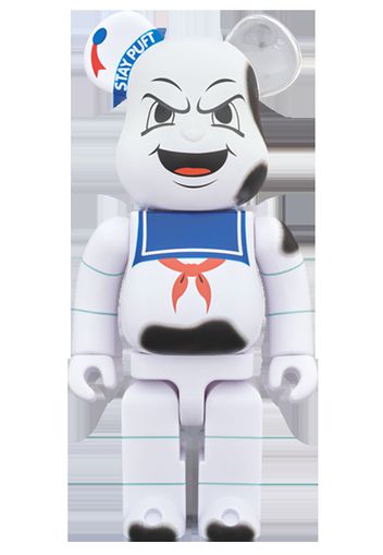 Bearbrick Stay Puft Marshmallow Man Anger Face 400% White