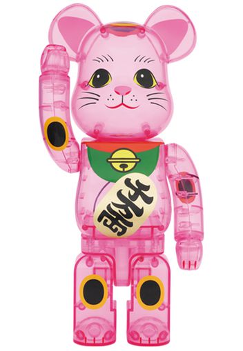 Bearbrick Maneki Neko 400% Pink Transparent