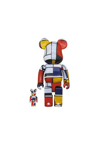 Bearbrick Piet Mondrian 100% & 400% Set Multi