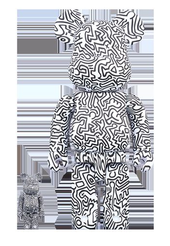 Bearbrick Keith Haring #4 100% & 400% Set White