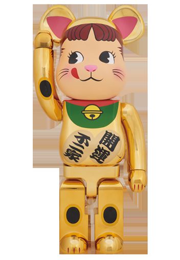 Bearbrick Peko-Chan Beckoning Cat 1000% Gold